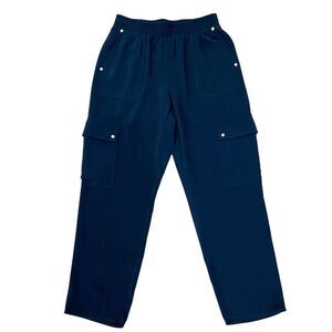 Michael Kors Black Silky Cargo Pull-On Pants Women's Size P/S